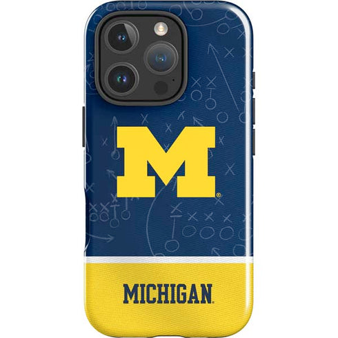 University of Michigan Jersey Split iPhone 16 Pro Max Impact Case